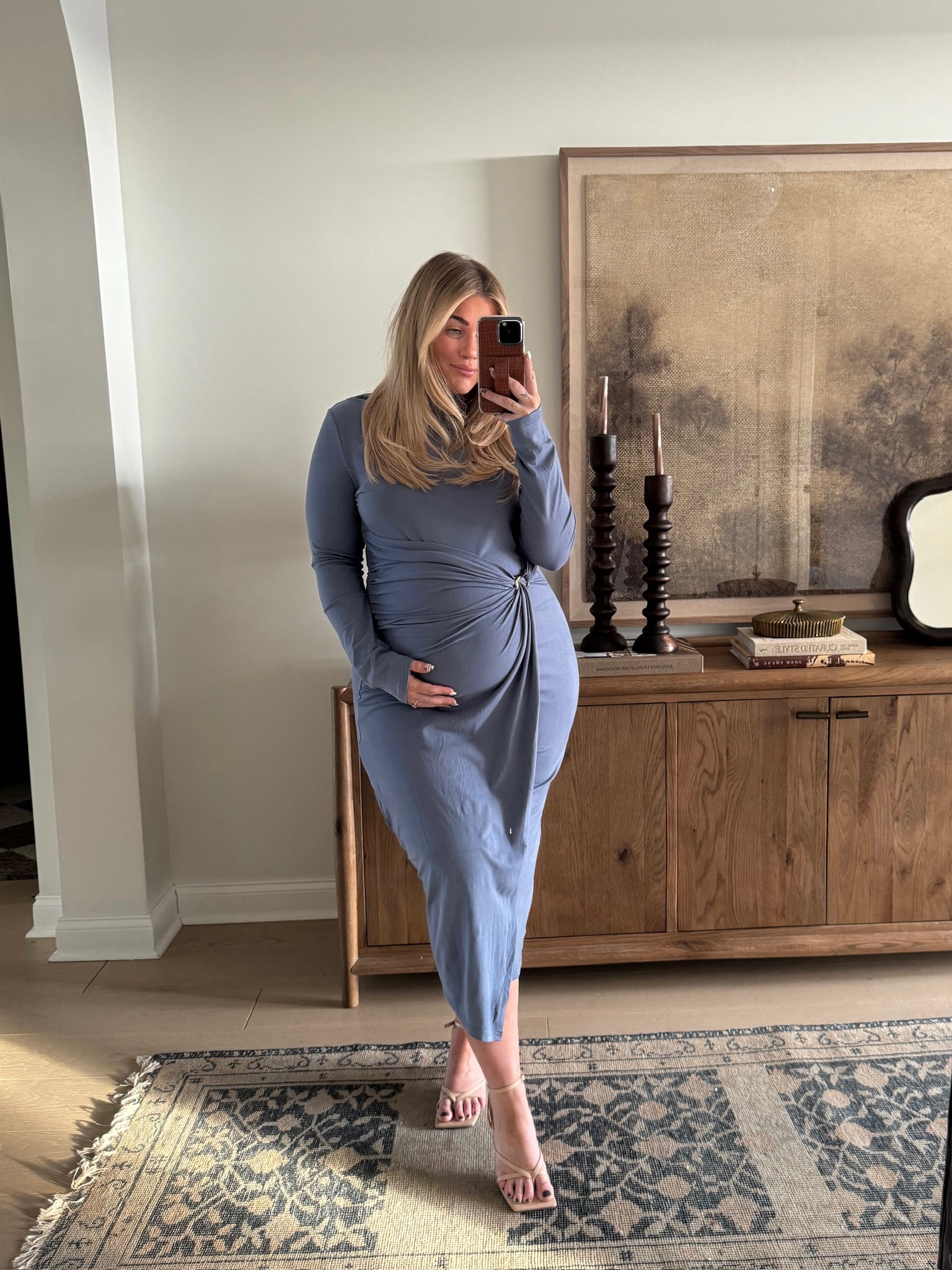 Amazon dress perfect for the bump💙 The long sleeve version is sold out but I linked the short sleeve! I’m in a large 

#LTKSaleAlert #LTKBump