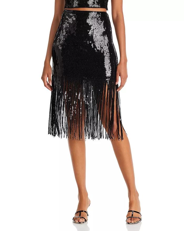 Morgan Sequin Fringe Skirt | Bloomingdale's (US)