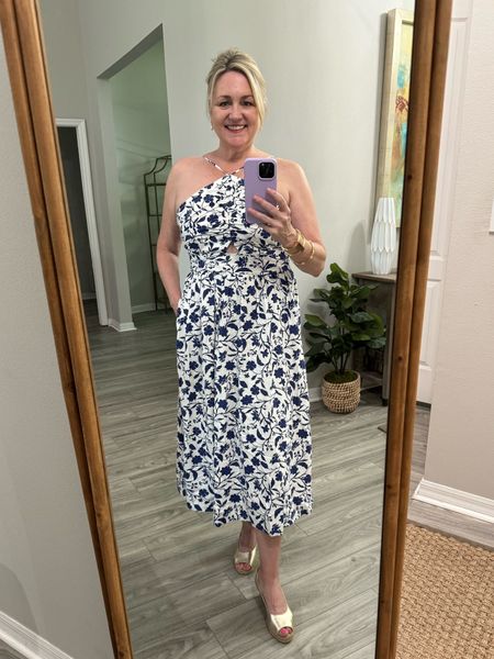 Such a pretty and affordable summer dress!  Wedding guest dress, spring outfit 

#LTKover40 #LTKwedding #LTKSeasonal