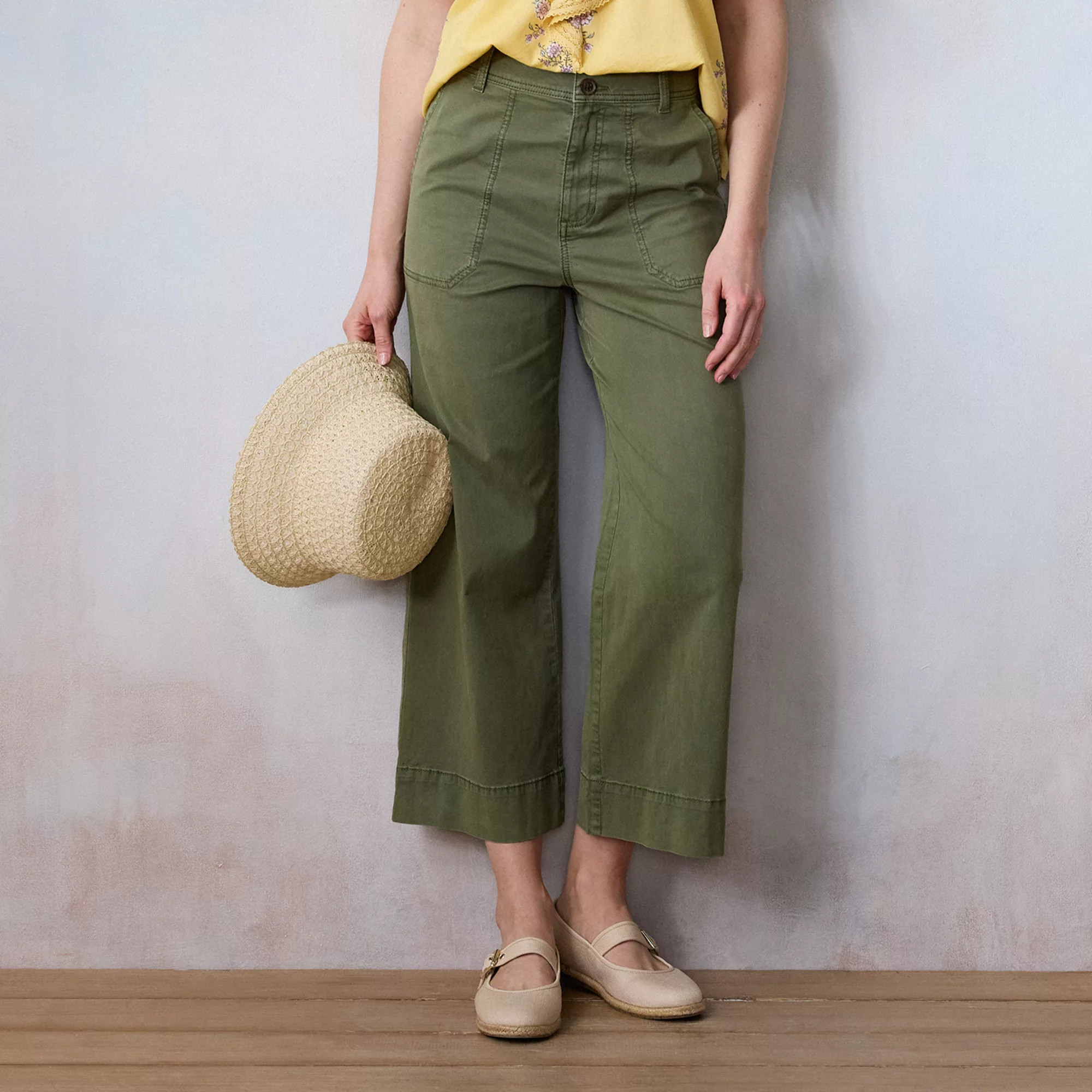 Women's LC Lauren Conrad Wildflower Utility Wide Leg Pants | Kohl's