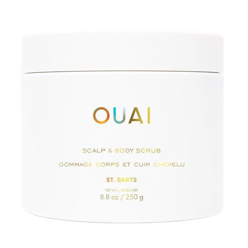 OUAI Scalp & Body Scrub, St. Barts - Exfoliating Body Scrub with Sugar & Coconut Oil Blend for Smooth, Moisturized Skin - Gentle Scalp Exfoliator for Removing Product Build Up (8.8 Oz) | Amazon (US)