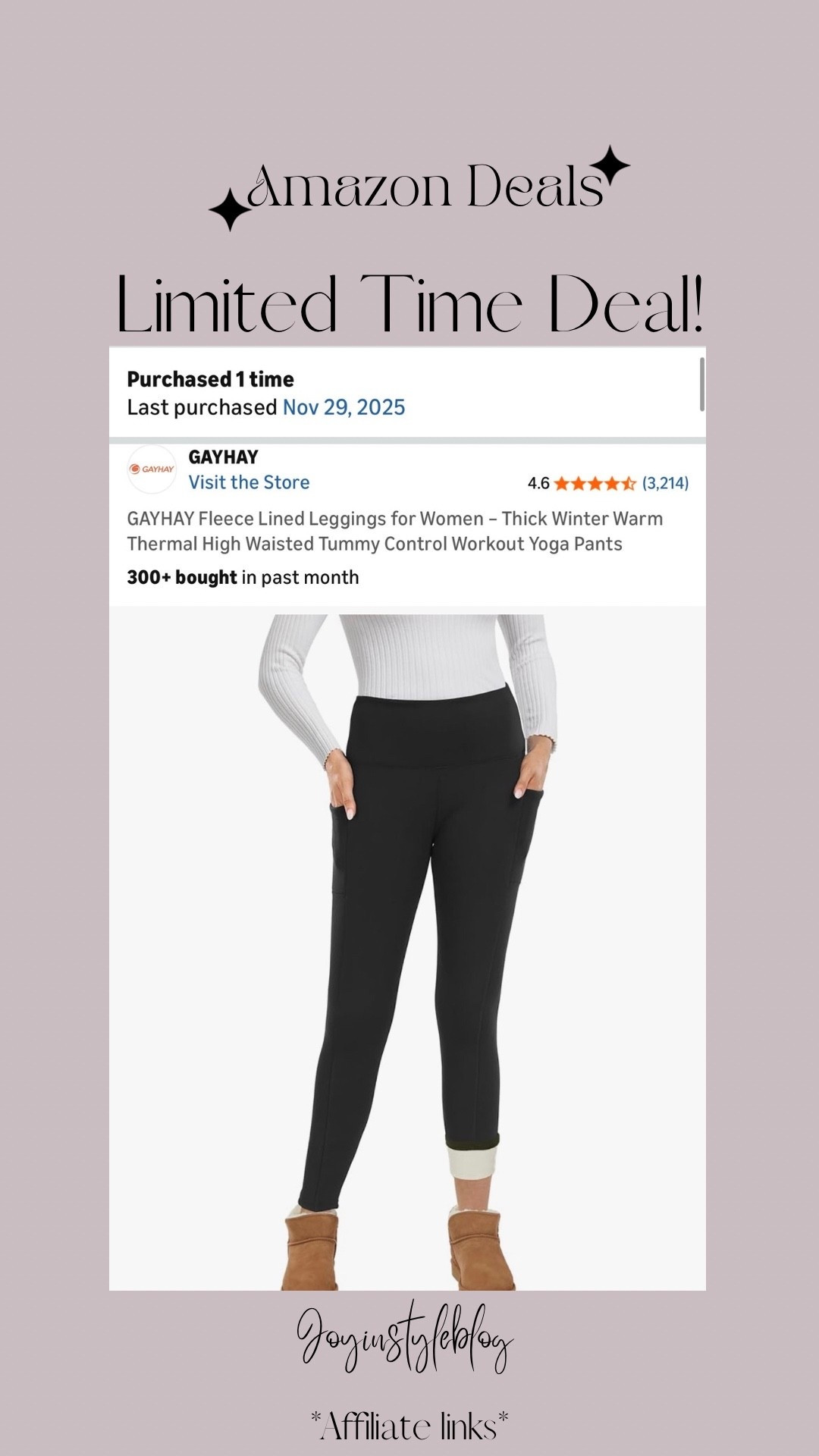 GAYHAY Fleece Lined Leggings for Women – Thick Winter Warm Thermal High Waisted Tummy Control Workout Yoga Pants

#LTKTravel #LTKgrwm #LTKootd