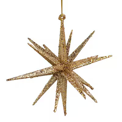 Holiday Living 2 -Pack Gold Star Standard Indoor Ornament set | Lowe's