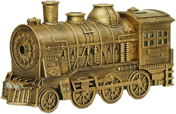 300ML Vintage Steam Train Arom Essential Oil Diffuser RC Humidifier with 2-Color LED Light/2 Mist... | Amazon (US)