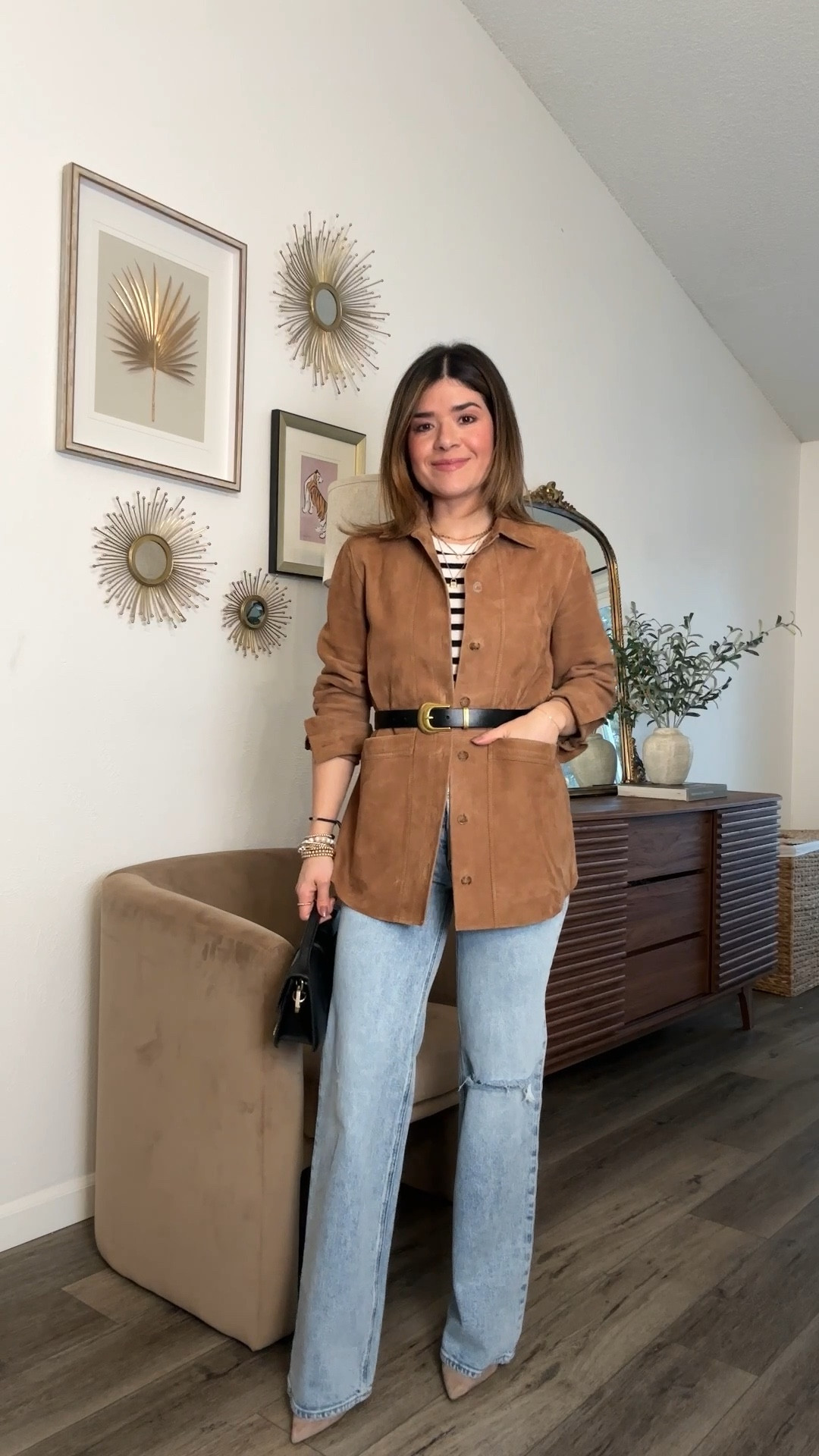 The chicest straight leg jeans! Take 25% off with code CAROLINA25 
Jacket size xs
Jeans size 24


#LTKFindsUnder50 #LTKFindsUnder100 #LTKWatchNow