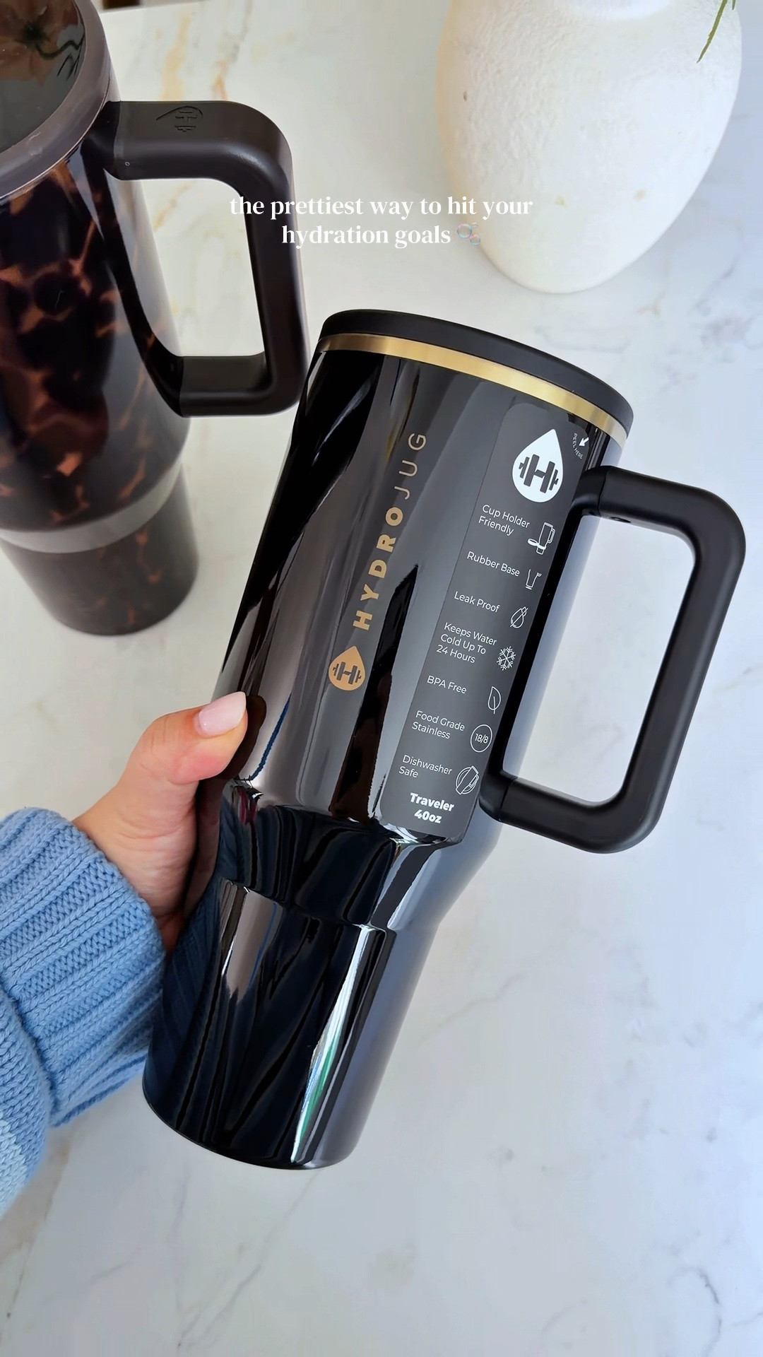 HYDROJUG CODE: IRYNACOLLICA

The chicest way to hit your daily hydration goals ✨ The HydroJug Traveler 40 oz is completely leak-proof, keeps drinks ice-cold for up to 24 hours, and actually fits in your car cupholder.

#HydroJug #HydroJugTraveler #HydrationGoals #WaterTumbler #TumblerObsessed #DailyEssentials