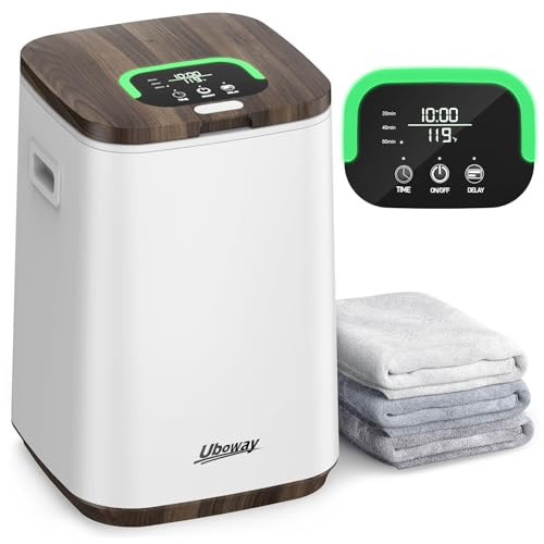 Hot Towel Warmers for Bathroom - 23L Large Blanket Warmer for Home, Heated Towel Warmer Bucket with 24h Delay Timer, Auto Shut Off, Safety Child Lock, LED Screen & U-shaped Light, Luxury Wooden | Amazon (US)