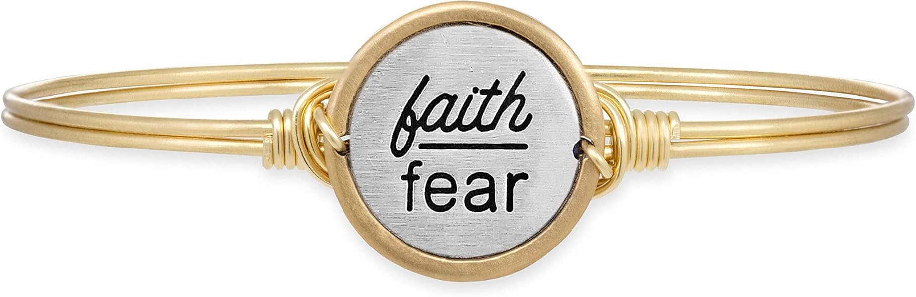 Luca + Danni | Faith Over Fear Bangle Bracelet For Women Made in USA | Amazon (US)