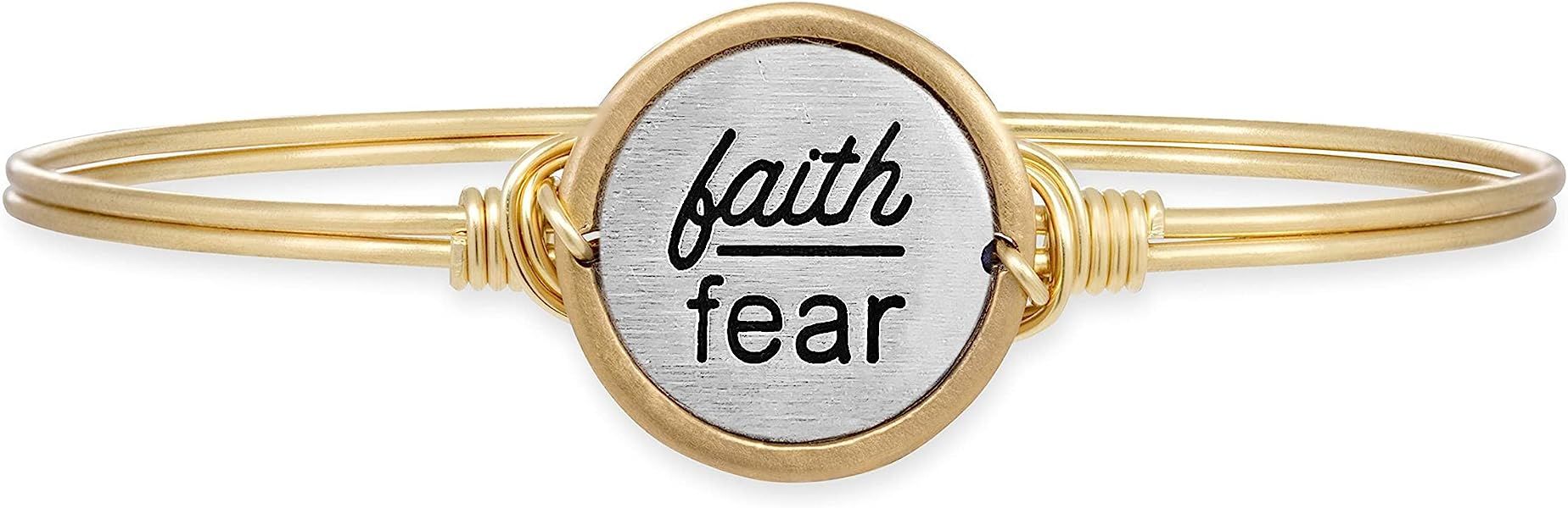 Luca + Danni | Faith Over Fear Bangle Bracelet For Women Made in USA | Amazon (US)