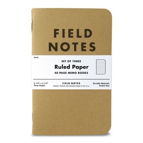 Field Notes Kraft Ruled 3-Pack | Amazon (US)