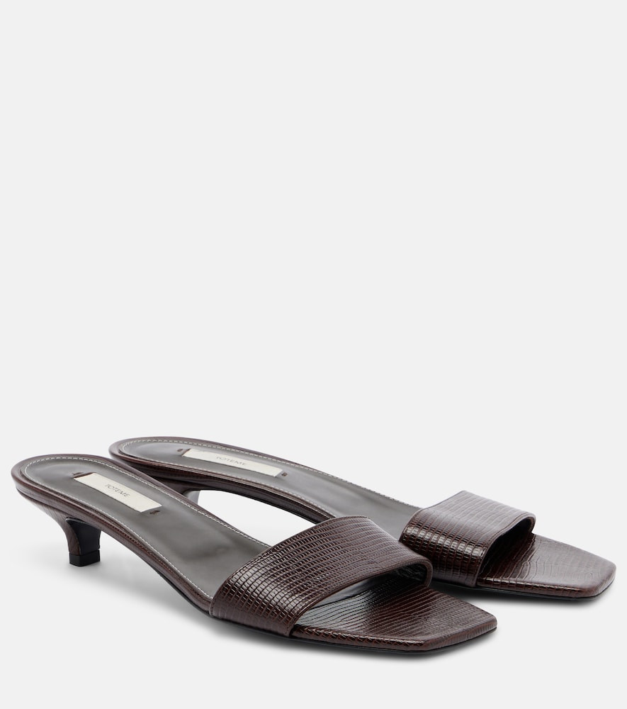 Toteme Embossed leather mules | Mytheresa (US/CA)
