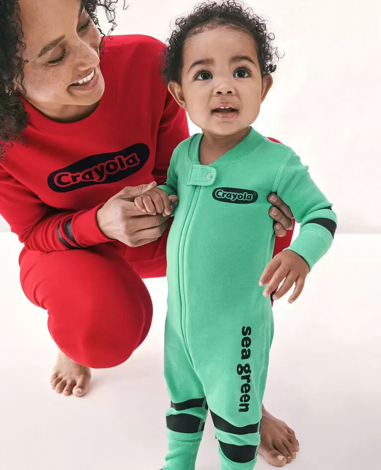 Baby Crayola® Crayon 2-Way Zip Sleeper | Hanna Andersson