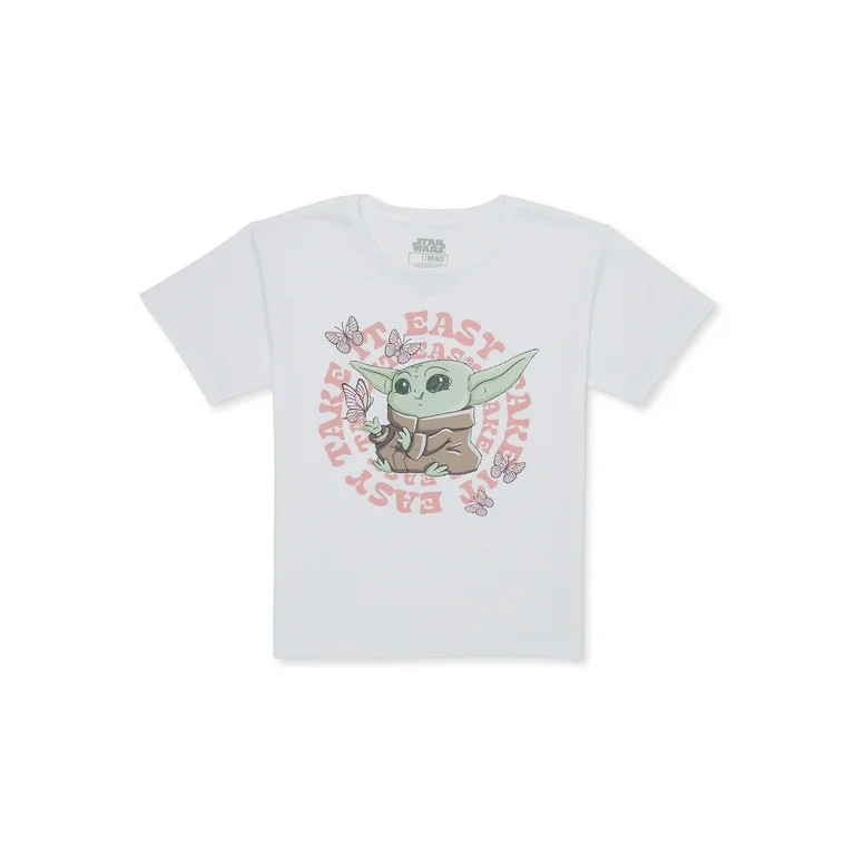 Star Wars Girls Grogu Baby Yoda Graphic T-Shirt, Sizes 4-18 | Walmart (US)