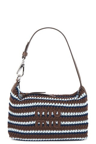 Miu Miu Cotone Contenitori Riga Bag in Cacao & Celeste - Blue,Brown. Size all. | FWRD 
