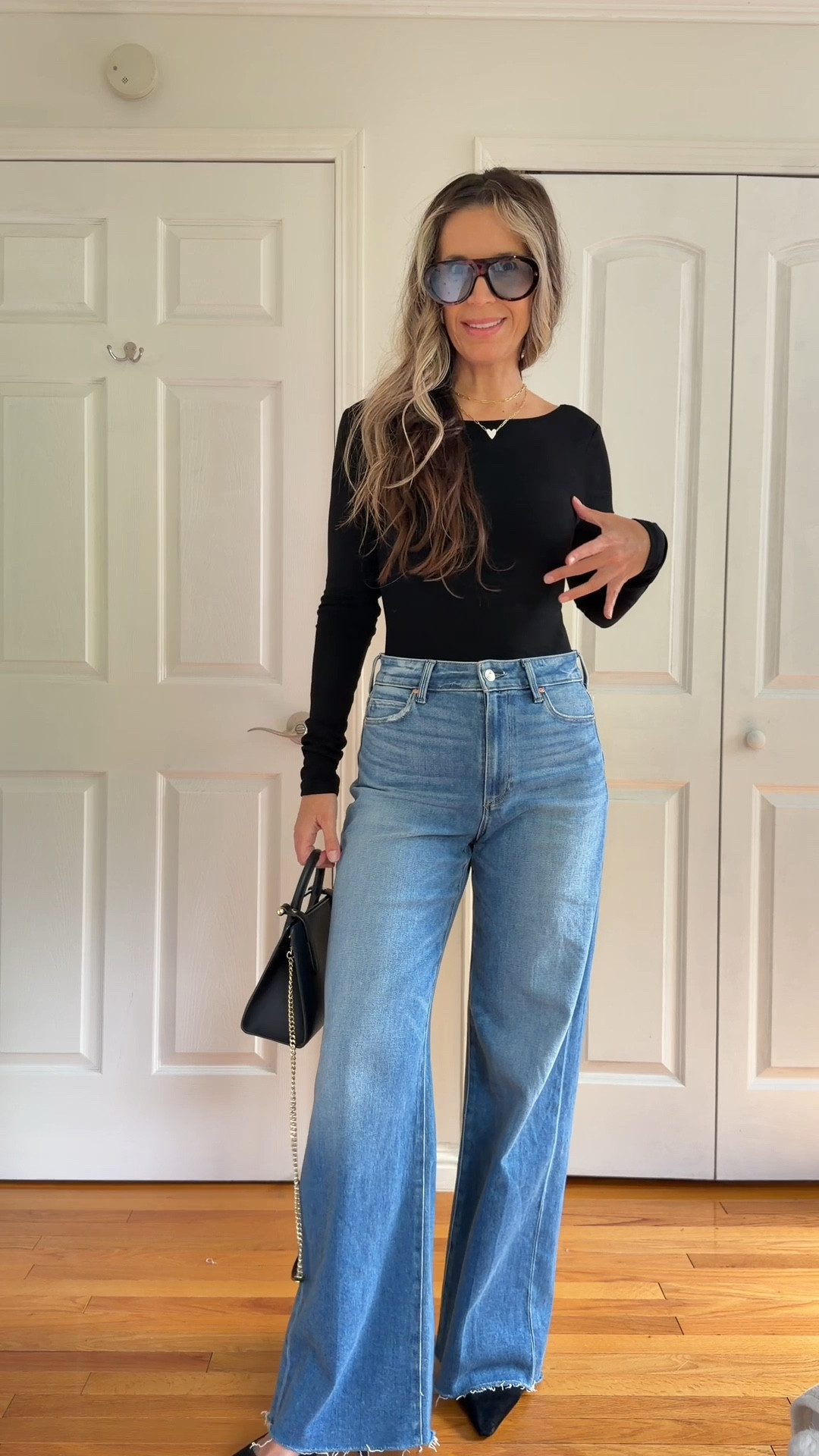 Bodysuit with open back sz S
Use my discount code justglow011_12 for 12% off

Jeans sz 27 - love them! So good

I’m 5’5” 122 lbs 



#LTKSeasonal #LTKFindsUnder100 #LTKOver40