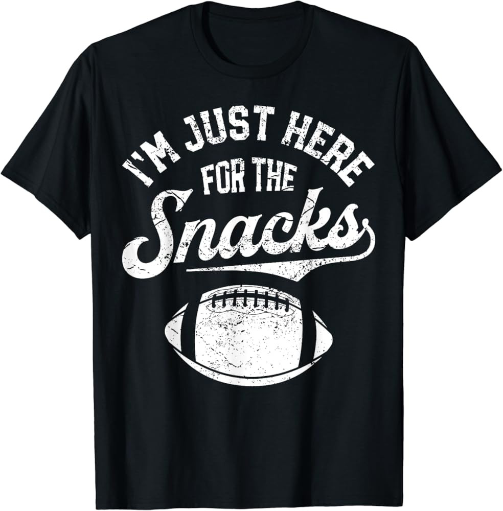 I'm Just Here For The Snacks Funny Fantasy Football League T-Shirt | Amazon (US)