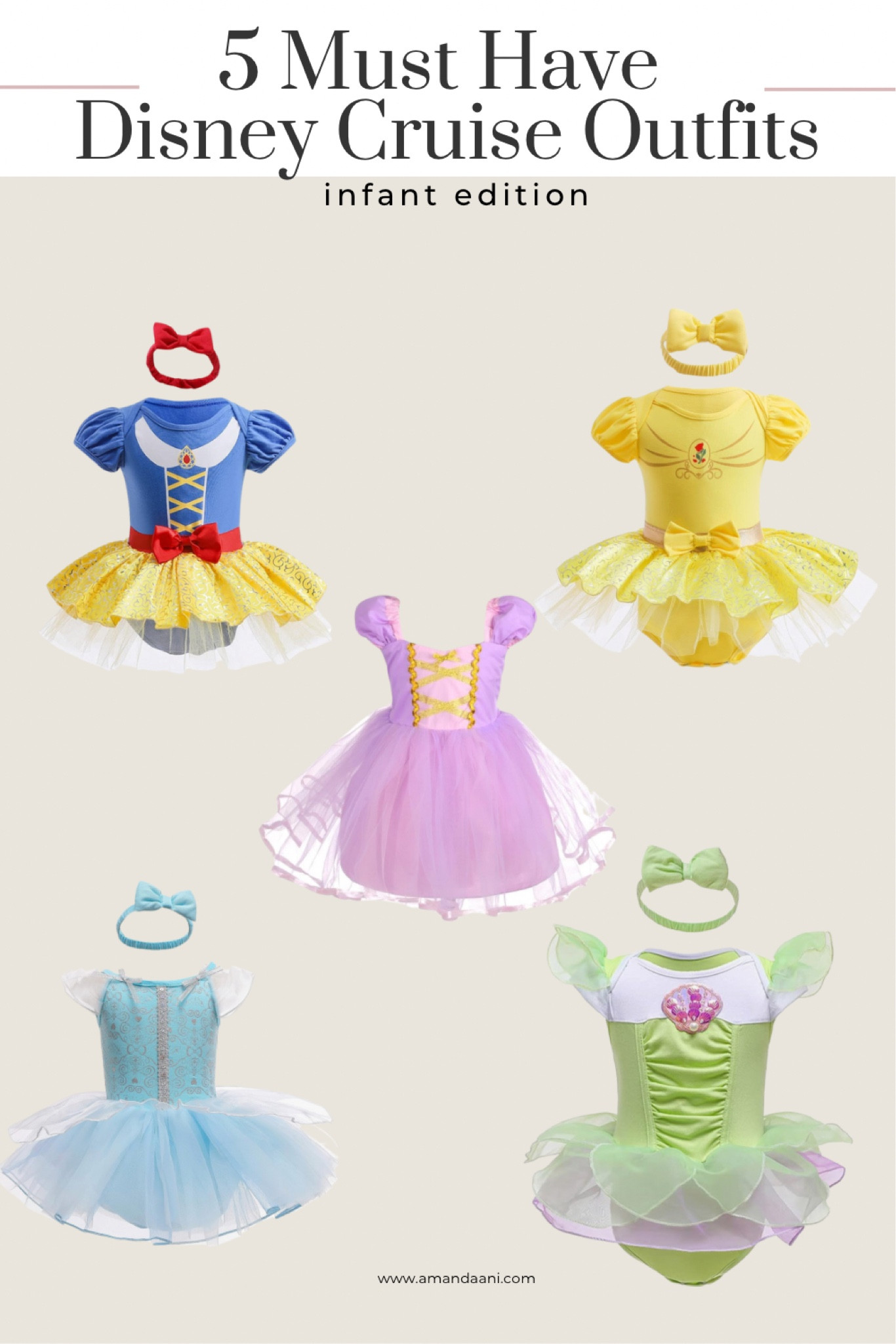5 Disney princess outfits Ani wore on our first Disney cruise. She was 9 months for reference. 

#disneycruisebabyoutfit #disneycruiseootd

#LTKKids #LTKBaby
