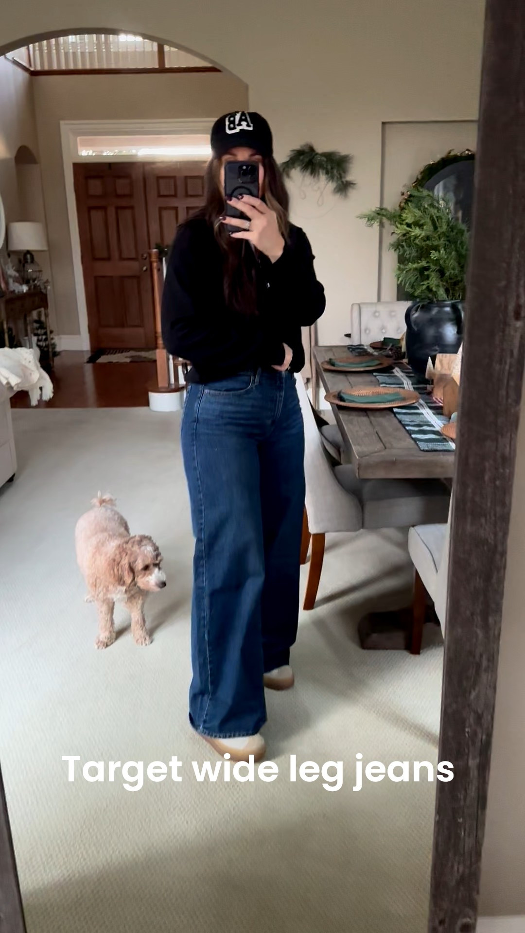 Target wide leg jeans wearing my normal size 

#LTKGiftGuide #LTKSeasonal #LTKFindsUnder100