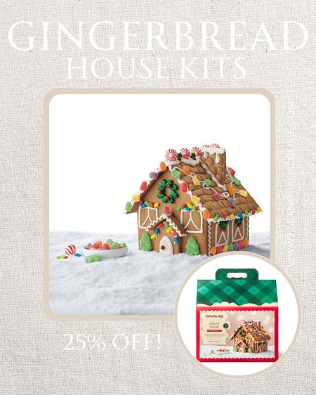Gingerbread house kits 25% off at Target. 

#LTKsalealert #LTKHoliday #LTKSeasonal