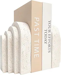Heavy Duty Book Ends for Shelves, Decorative Book Stopper for Shelves, Resin Decor Bookends for H... | Amazon (US)