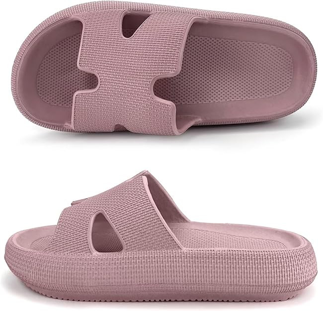 Cloud Slides for Women and Men Cushion Recovery Pillow Sandals, Memory Foam House Shower Slippers... | Amazon (US)