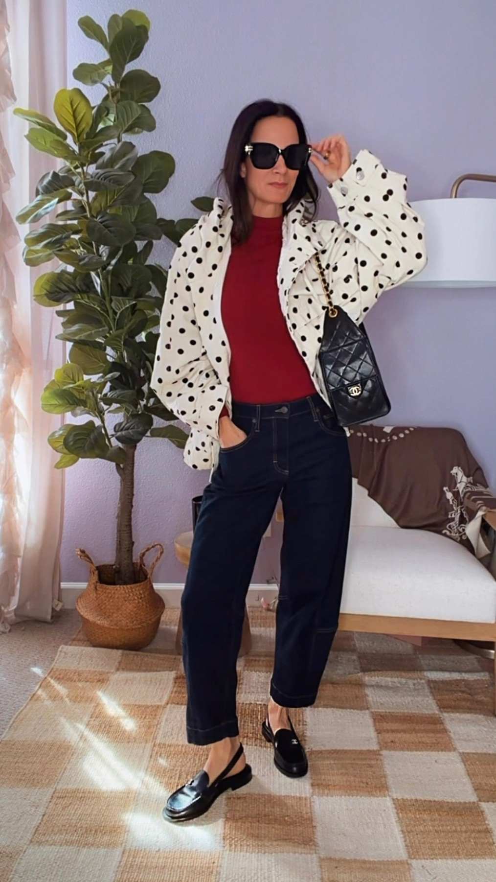 Dark denim, but make it fun. 👖❤️
A pop of color + polka dots = instant outfit upgrade. And can we talk about this jacket for a second?! Because she understood the assignment and then some. 😍

Proof that classic staples don’t have to be boring — just add a little personality and let the outfit do the talking.

Wearing XS jacket and tee, 2 in denim

Nicole Colee, free people, polka dots, #NicoleColeeStyle #StyledByNicole #DenimDoneRight #PolkaDotMoment #EverydayChic 



#LTKdayinmylife #LTKootd #LTKgrwm