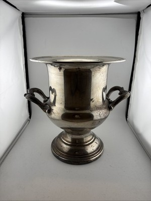 Vintage Silver Plated Champagne Ice Bucket Wine Cooler Footed w/ Handles | eBay US