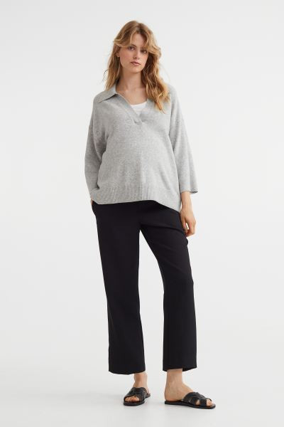 MAMA Ankle-length Slacks - Black - Ladies | H&M US | H&M (US + CA)