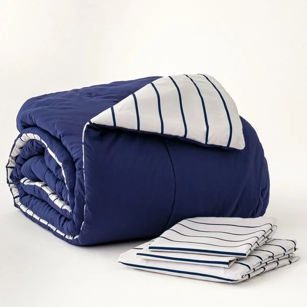Dawn All-U-Need Bed-in-a-Bag Comforter Set, Full/Queen, 4-Piece Bedding Bundle with Reversible Co... | Walmart (US)