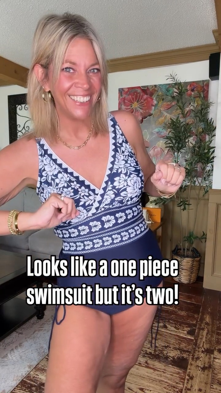 This two piece swimsuit offers great coverage and it’s supportive. ✨. I’m 5’7”/38c/166 and the size 12 fits perfectly ☀️🌊

#LTKOver40 #LTKSwim #LTKMidsize