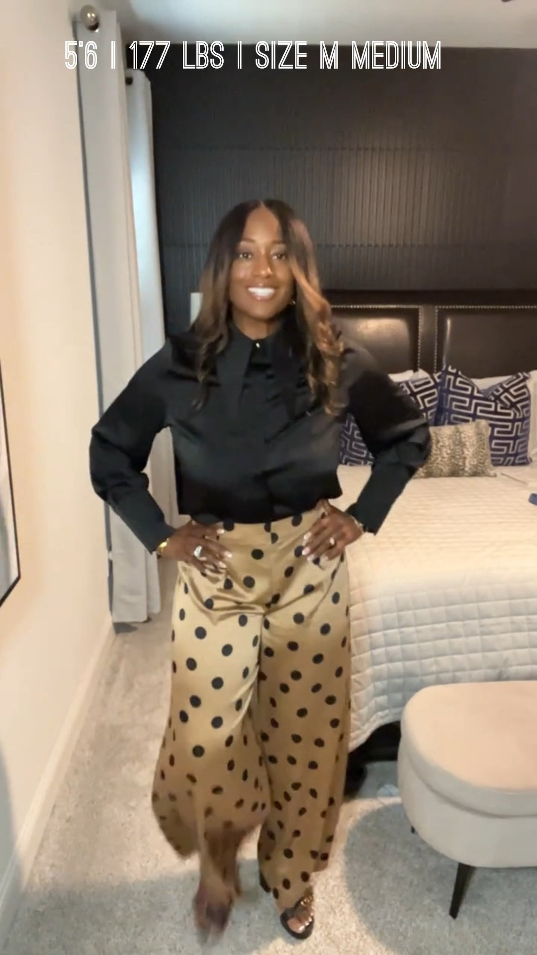 These Ann Taylor satin pants paired with a sleek black blouse = effortless sophistication. Finished the look with my Gucci sandals for that elevated touch.

Workday ➡️ dinner plans? This look does both.

#LTKootd #LTKOver40 #LTKMidsize