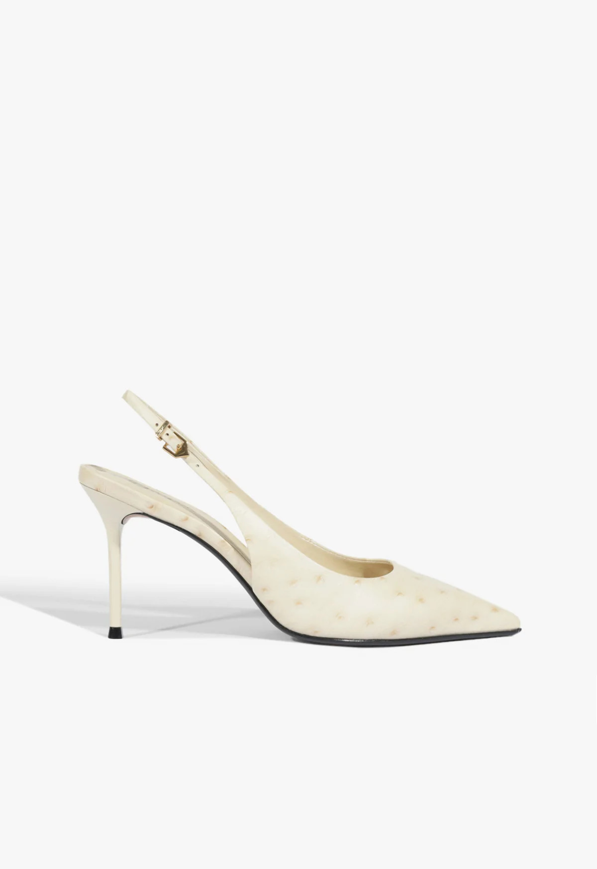 Paola Stiletto Pump in Beige Leather - SCHUTZ | Schutz (US)
