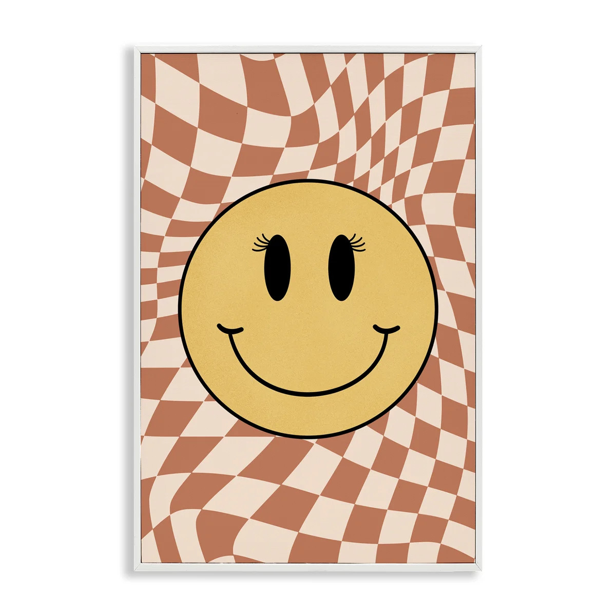 Retro Checkered Smiley Giclee Art by JJ Design House, LLC. | Wayfair North America