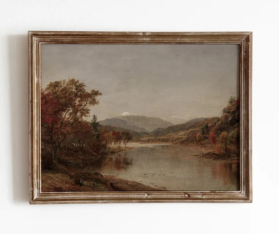 Mount Washington in Autumn  Vintage Mountain Landscape | Etsy | Etsy (EU)