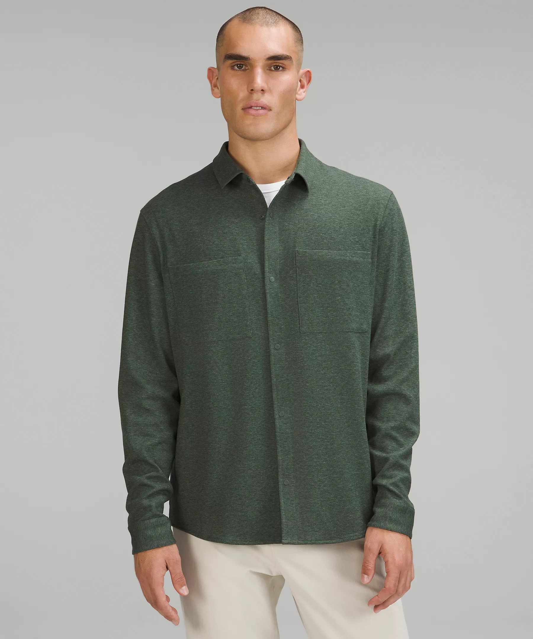 Soft Knit Overshirt | Men's Long Sleeve Shirts | lululemon | Lululemon (US)