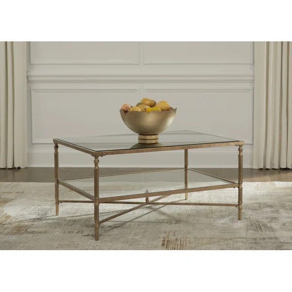 Cloverty Four Leg Coffee Table with Storage | Wayfair North America