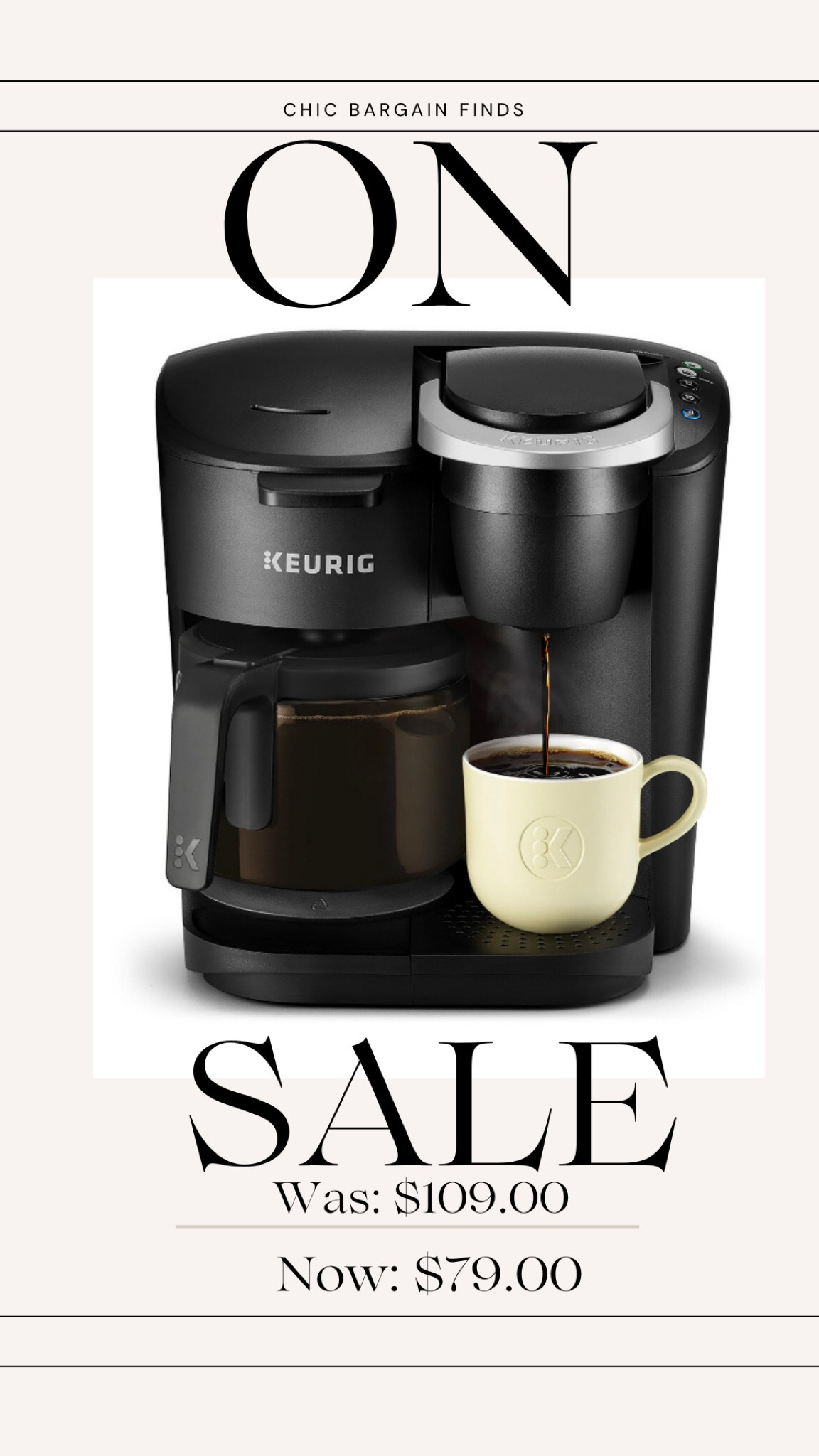 On sale! Keurig K-Duo Essentials Single Serve K-Cup Pod & Carafe Coffee Maker

#LTKsalealert #LTKFind #LTKGiftGuide