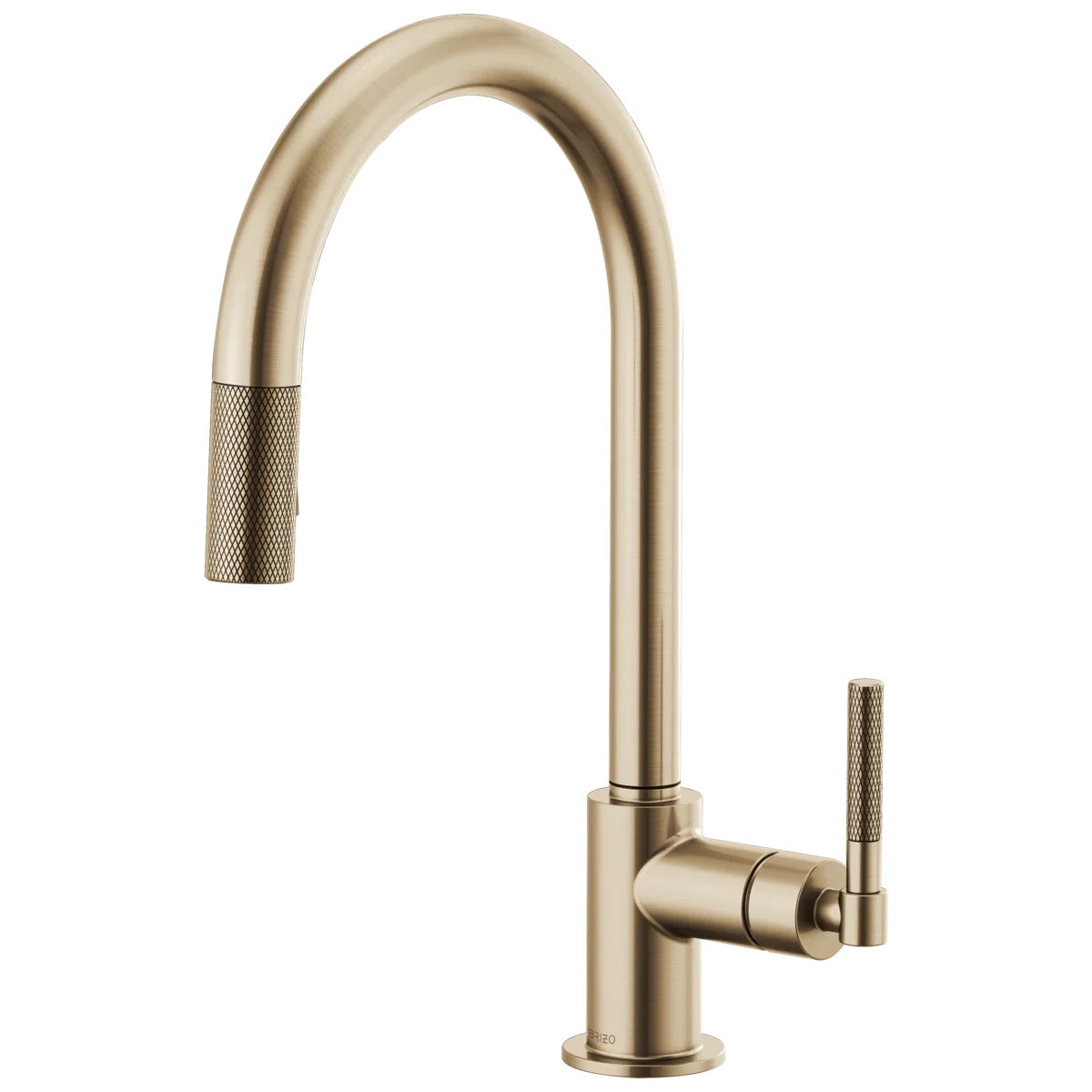 Litze® Pull-Down Faucet with Arc Spout and Knurled Handle | Perigold