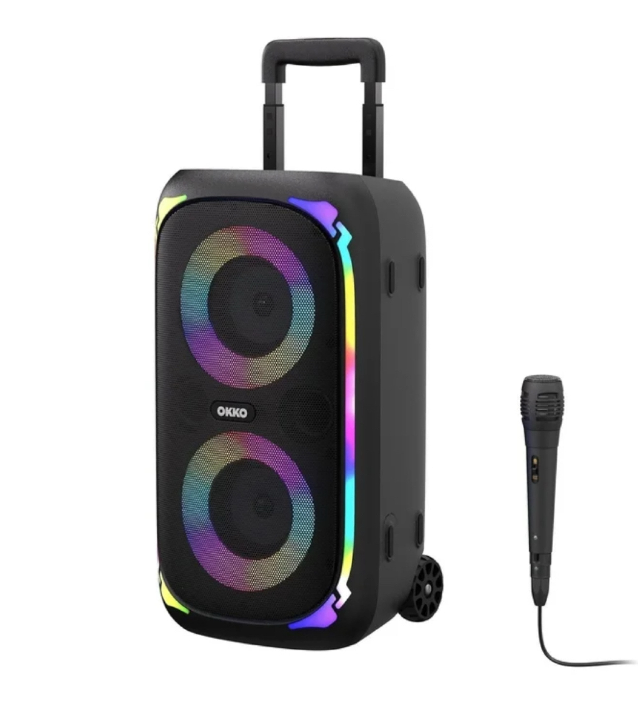 Normally $99 on sale for $69
Okko Sonic Bass V4 Portable Bluetooth Speaker with Microphone, LED Lighting