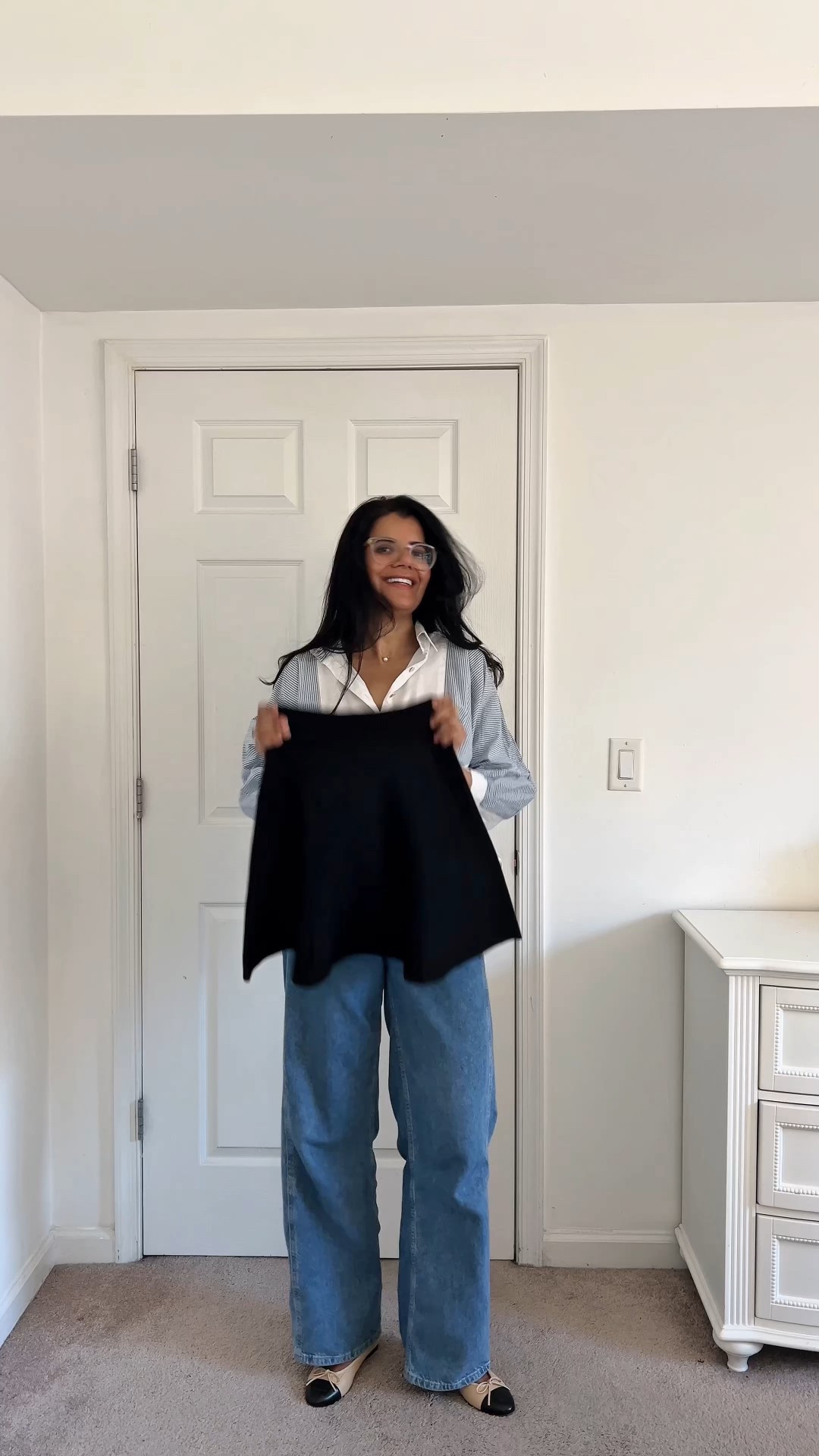 You only need one knit mi I skirt this season because you can create multiple looks with it! #falloutfitieeas