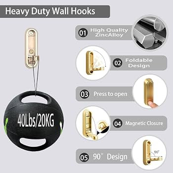 2Set Folding Wall Hooks, 2026 Folding Coat Hooks, Closet Hooks Wall Mount,Foldable Wall Hooks, Cl... | Amazon (US)