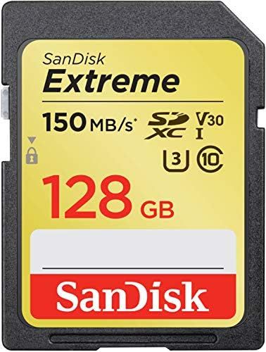 SanDisk Extreme 128 GB SDXC Memory Card, Up to 150 MB/s, Class 10, U3, V30 | Amazon (UK)