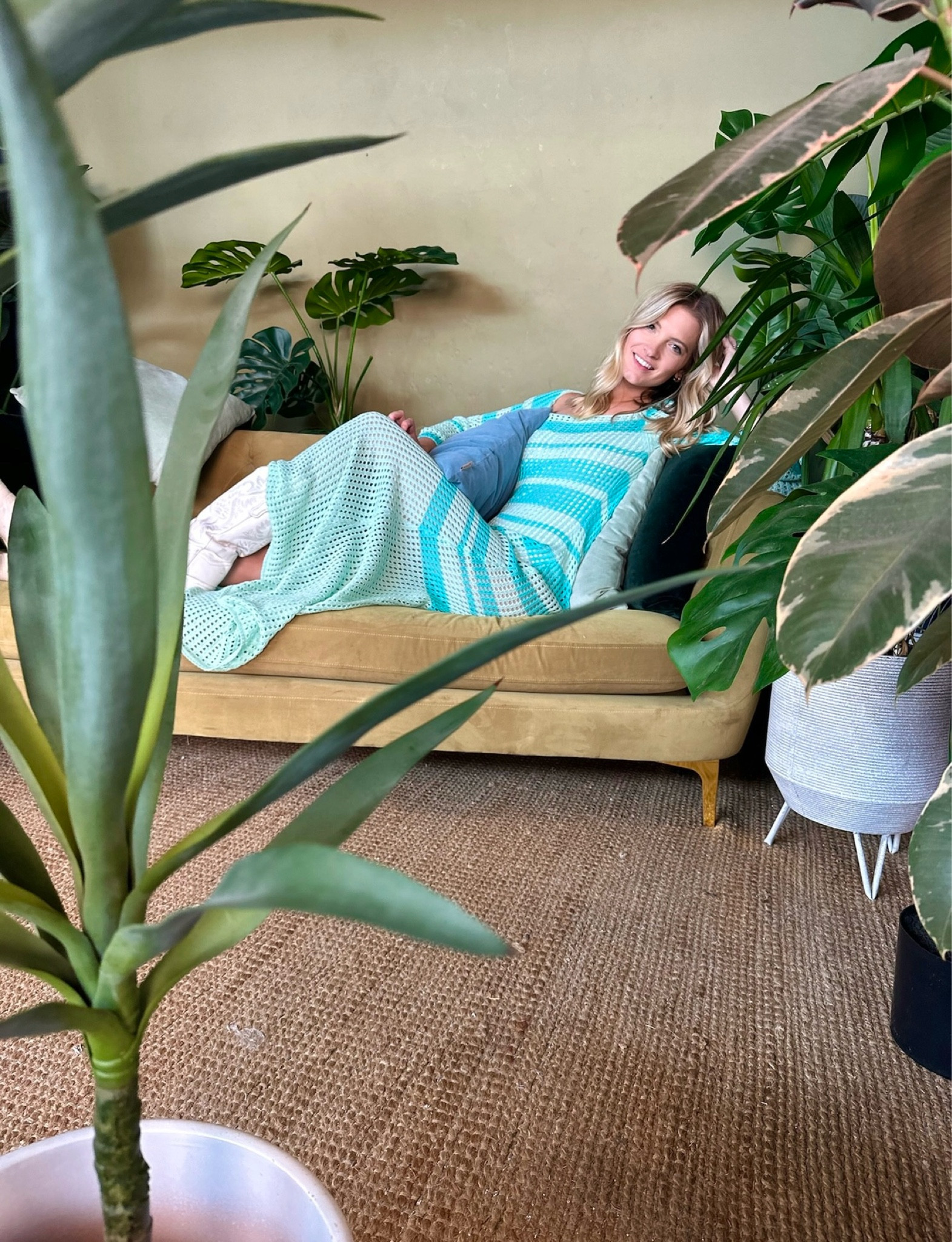 Crochet Knitted long two-toned dress.🧶💙

#LTKSeasonal #LTKfamily #LTKbeauty