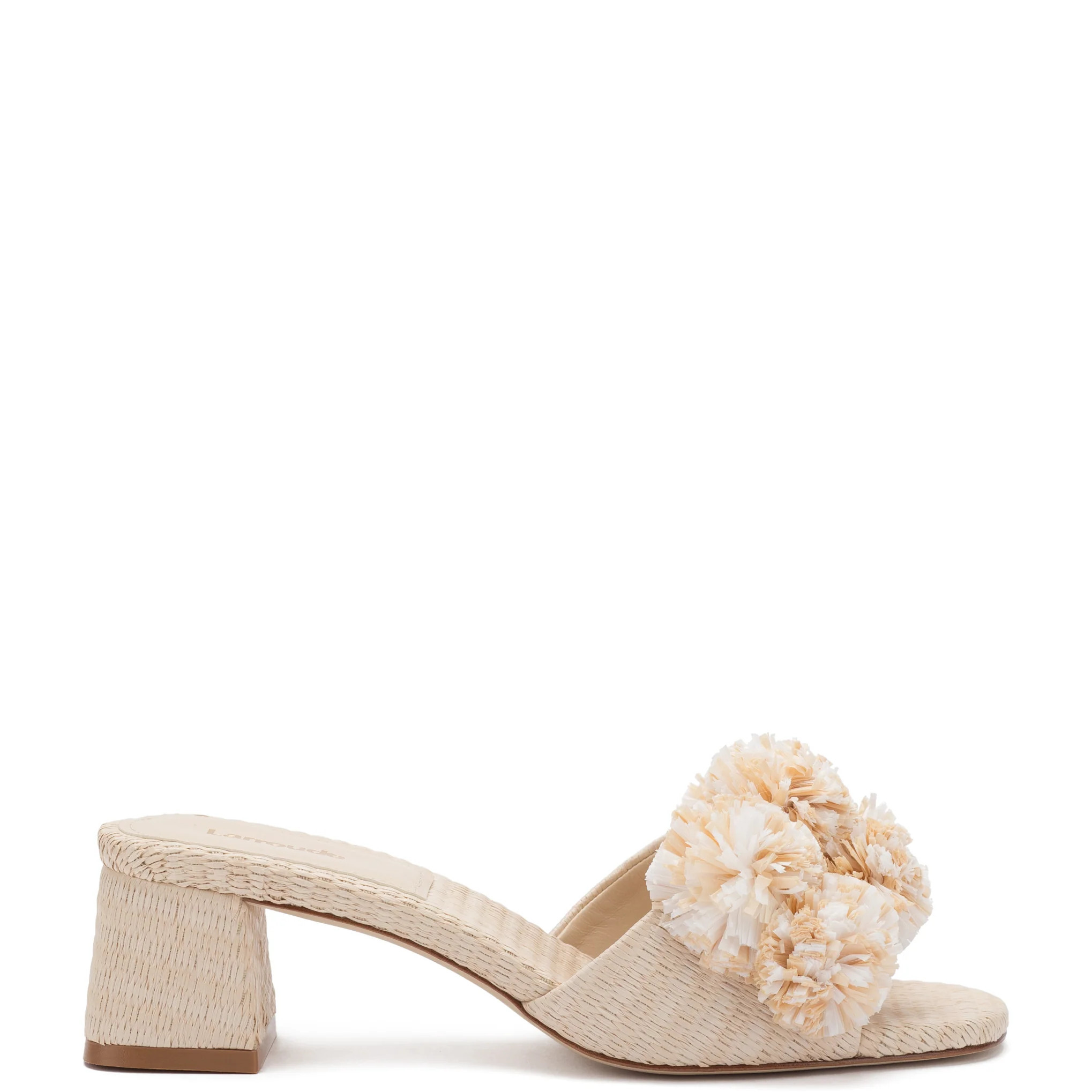 Brigitte Mule In Natural Raffia | Larroude