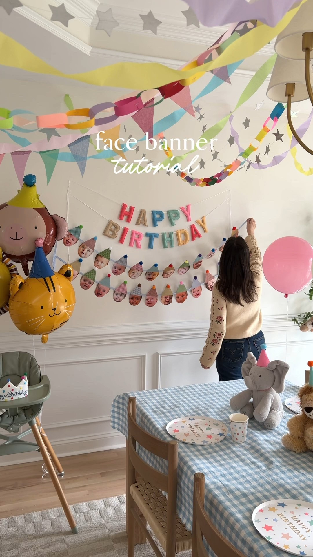 DIY Face Banner! Super cute craft decor idea for a kids party

#LTKBaby #LTKKids