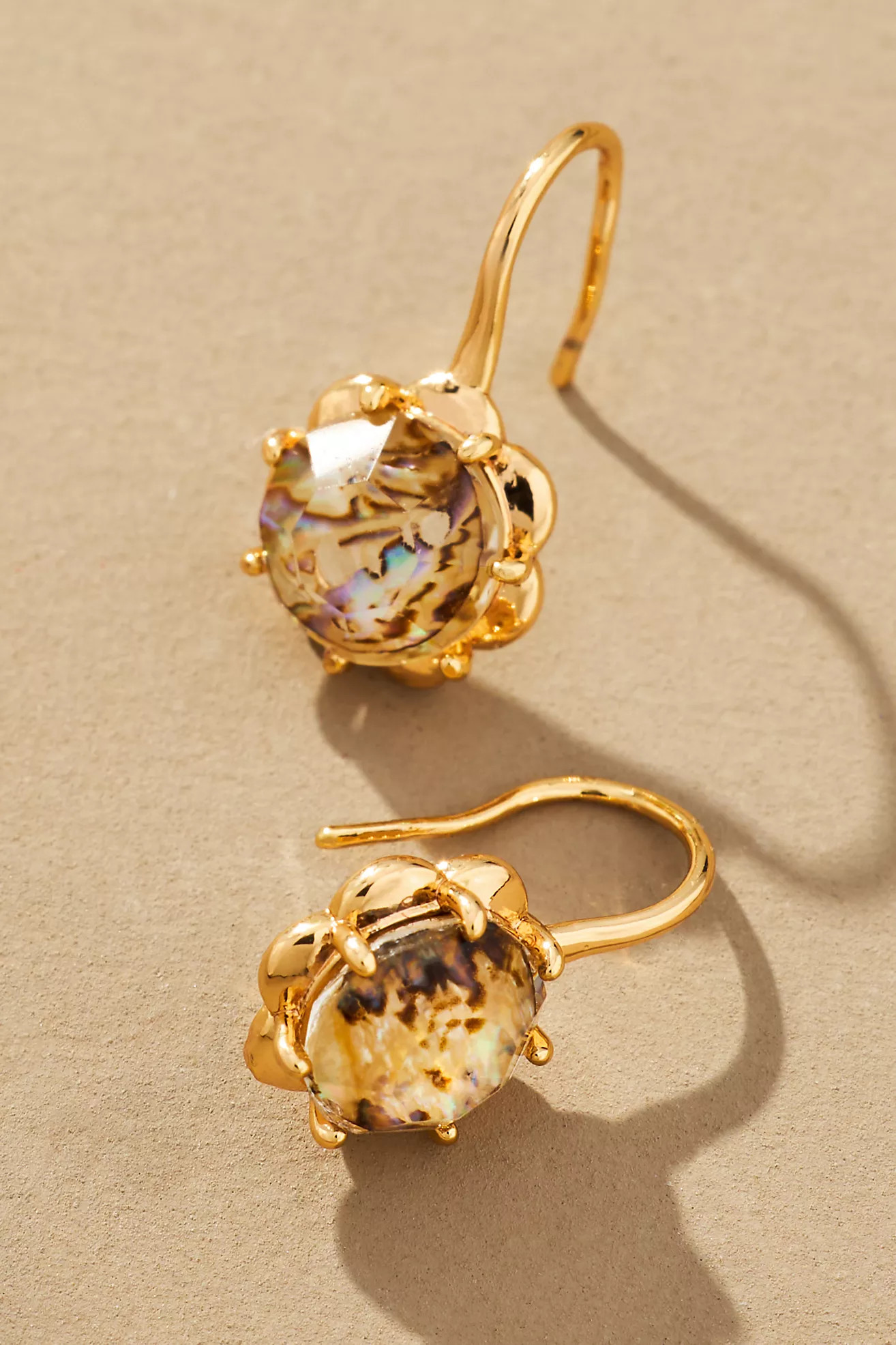 Stone Fishhook Drop Earrings | Anthropologie (US)