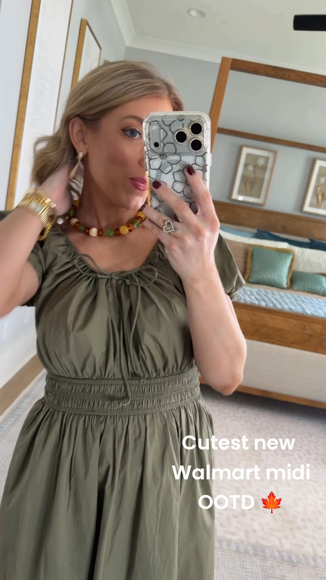 Today’s outfit 🤎 This new Walmart midi dress is SO cute!! I love finding pieces that work perfectly for that in-between weather, and this one is such a good find. It’s lightweight enough to wear right now while it’s still warm outside, but add a denim jacket or cardigan when the temperatures cool down and it’s perfect for later too! 🙌🏼

Paired it with my Amazon jelly flats + Amazon beaded necklace for the cutest easy everyday look. Walmart fashion has been bringing us SO many good new arrivals lately, and this dress is definitely one of my favorites!

#walmartfashion #walmartfinds #walmartstyle #walmartnewarrivals #walmartdress #mididress #affordablefashion #affordablestyle #everydaystyle #ootd #outfitinspo #amazonfashion #amazonfinds #falloutfitideas #transitionalstyle

#LTKootd #LTKPetite