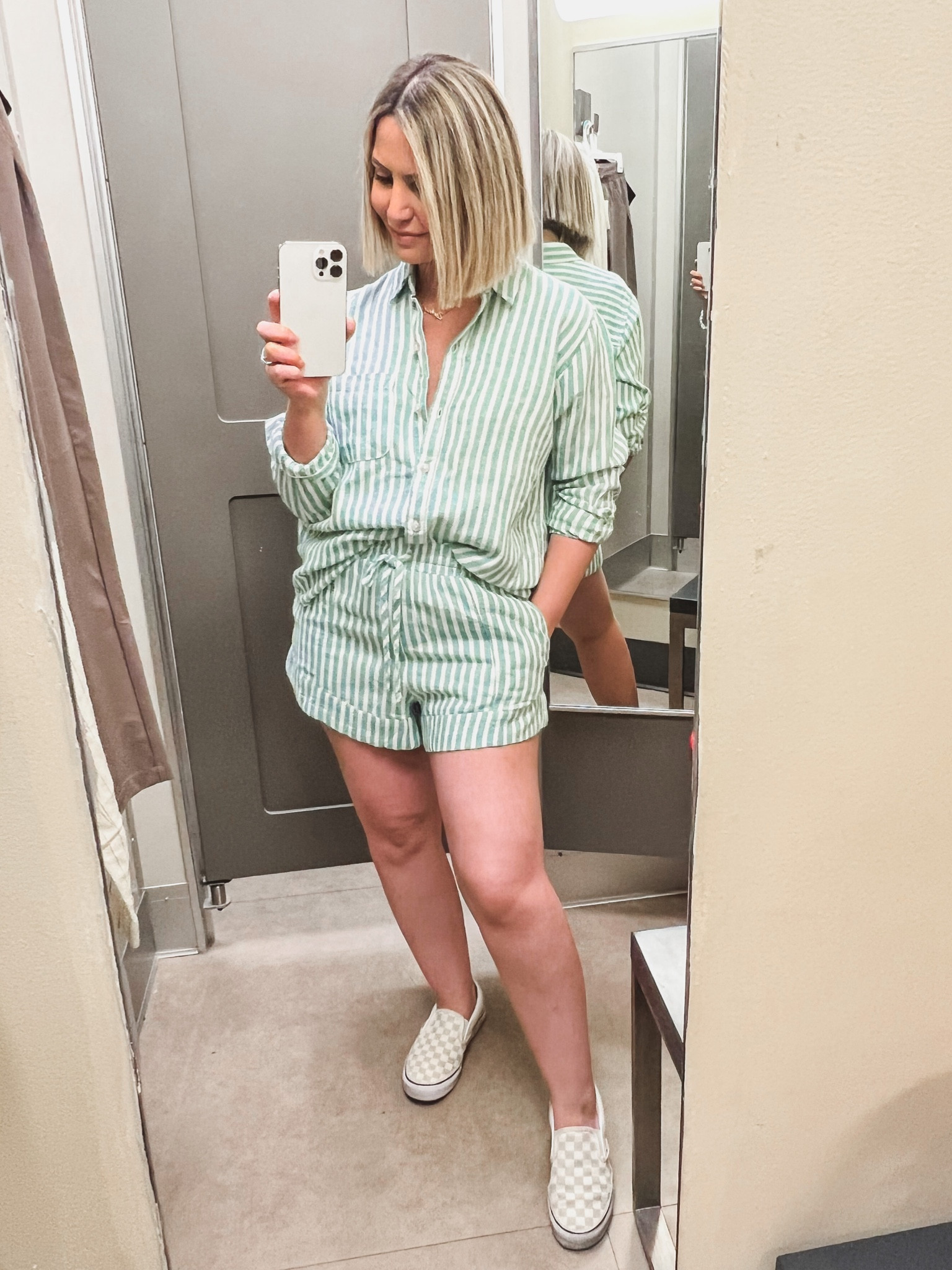 Target Try-On—this set is perfect for spring & comes in few colors!🫶🏻

Shirt: XS
Shorts: XS 

#target #mytargetstyle #targetstyle #targetoutfits #targetlooks #outfits #styleideas #ootd #outfitideas #outfitinspo #fashion #style #casualstyle #casuallooks #universalthread #targetuniversalthread #spring #springcolors #springstyle #springoutfits #springlooks #springsets #outfitsets #striped #stripedset #ltkunder100 #momstyle #petitestyle #petiteoutfits 


#LTKstyletip #LTKU #LTKunder50