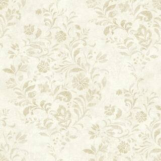 Isidore Wheat Scroll Matte Pre-pasted Paper Wallpaper | The Home Depot