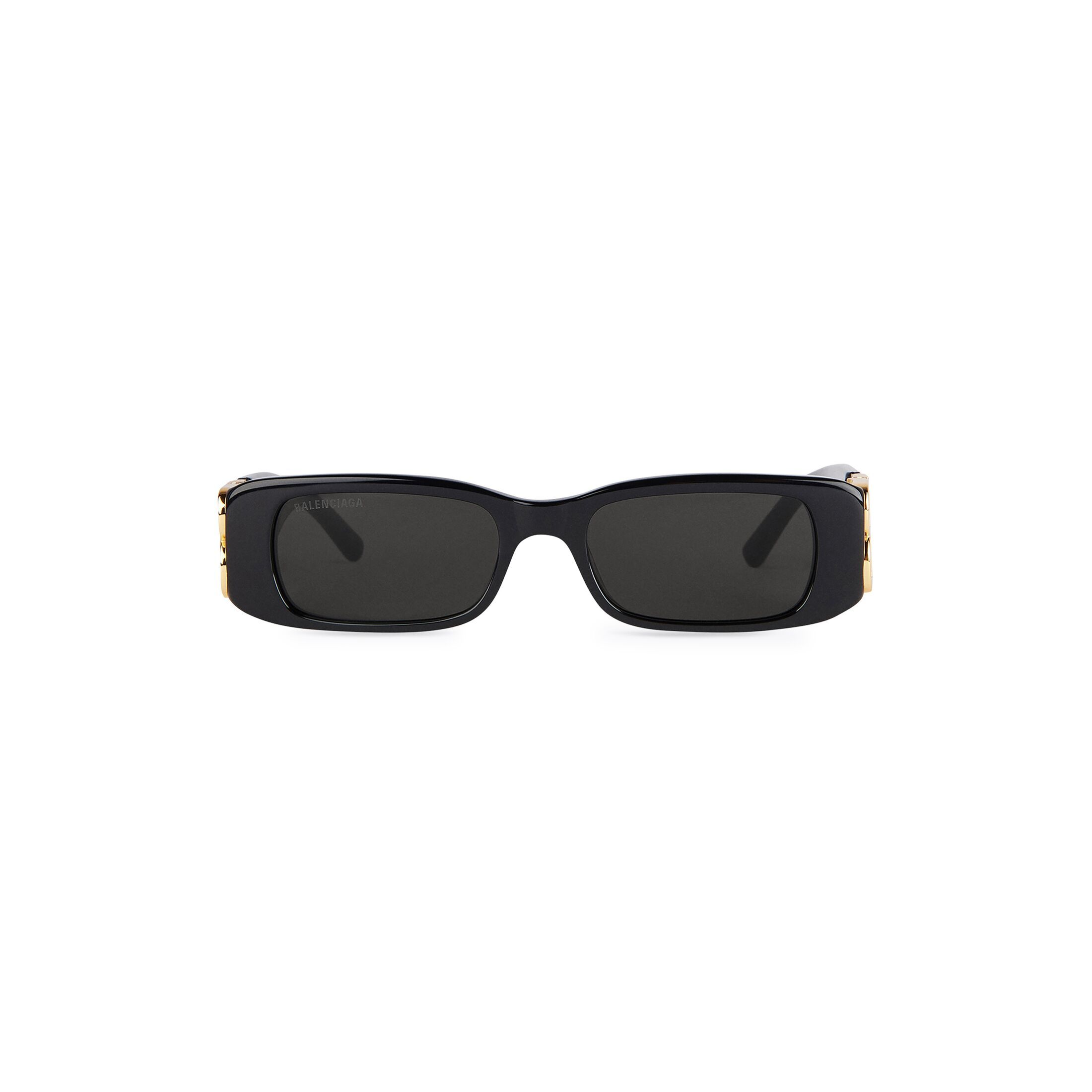 Dynasty Rectangle Sunglasses in Black | Balenciaga